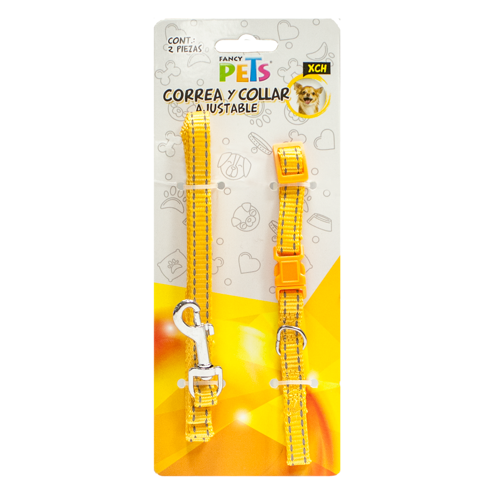 FANCY PETS - Correa Y Collar Reflejante Ajustable Xch Para Perro