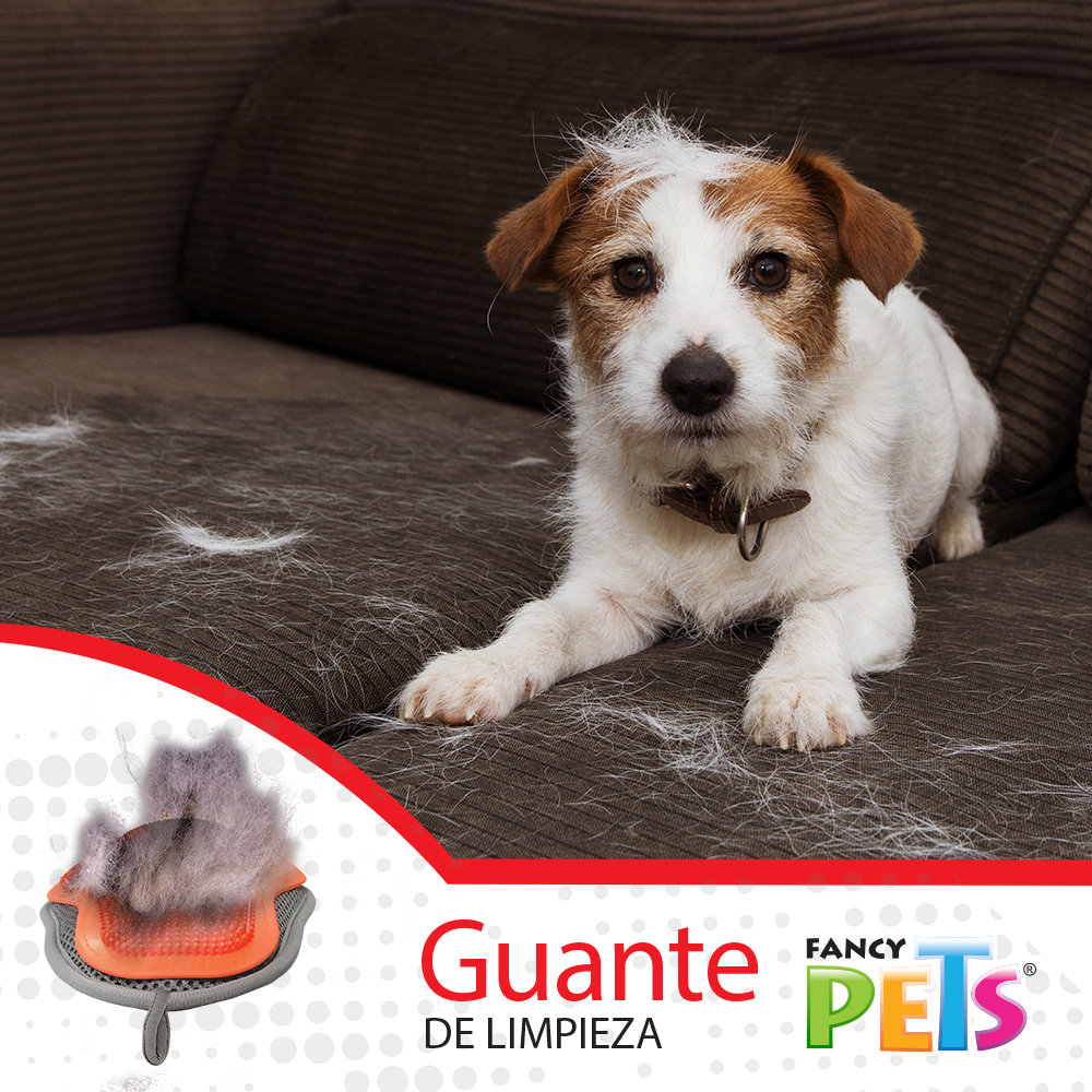 FANCY PETS - Guante Para Cepillado De Perros y Gatos 3 En 1