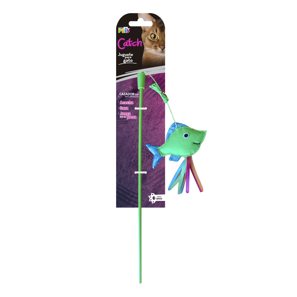 FANCY PETS - Juguete Caña De Pescar Catch Para Gato