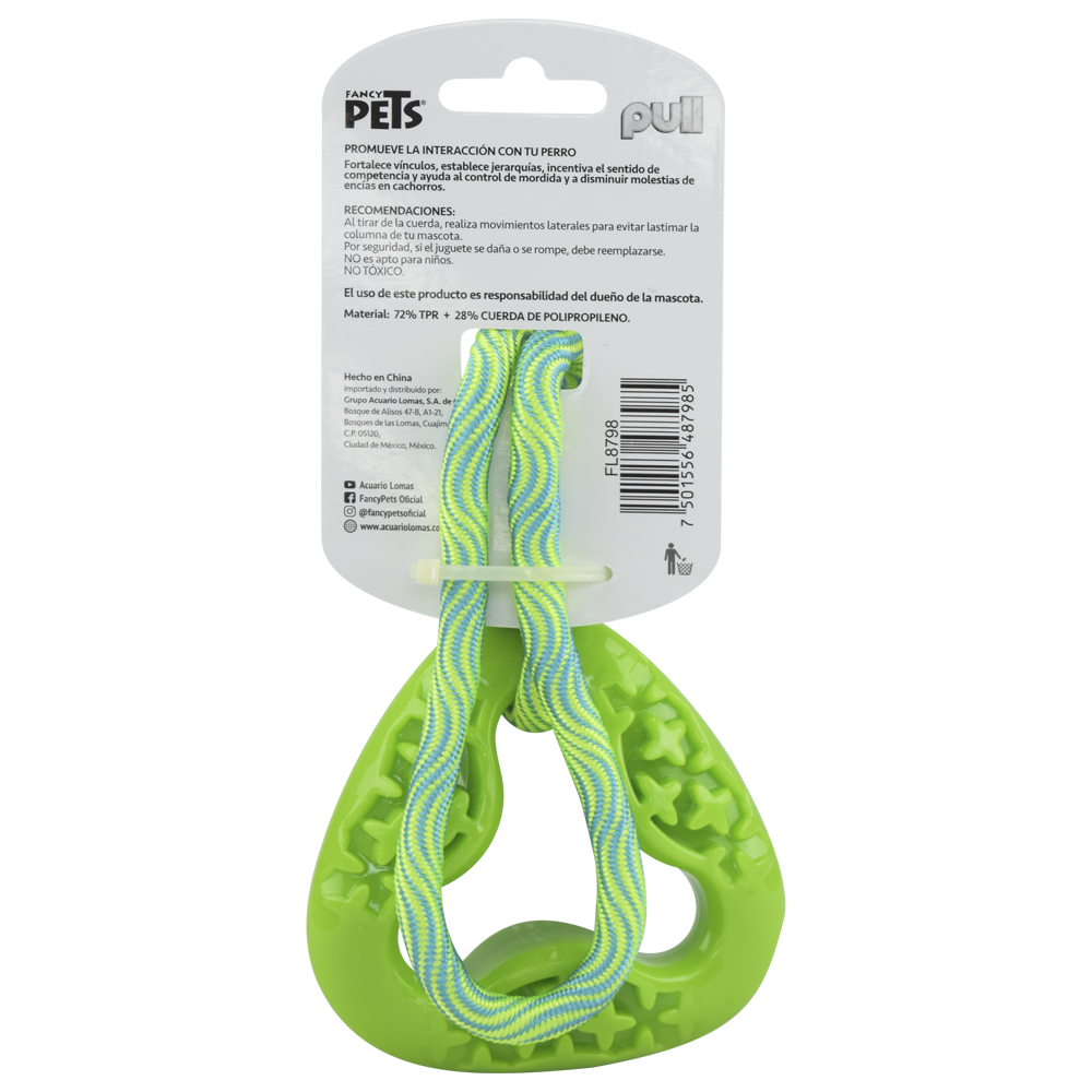 FANCY PETS - Juguete Para Perro Eslabon Con Cuerda Pull