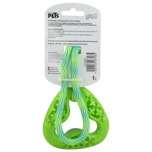 FANCY PETS - Juguete Para Perro Eslabon Con Cuerda Pull