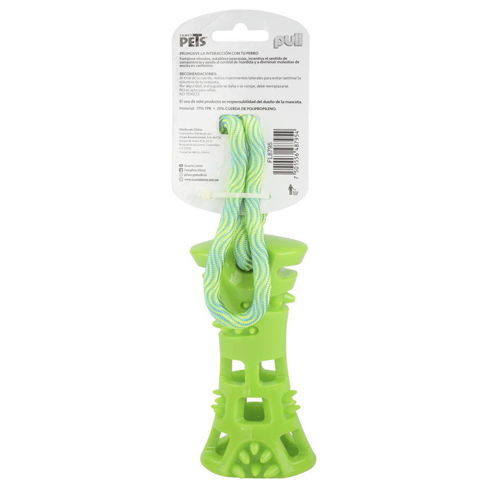 FANCY PETS - Juguete Para Perro Hueso Con Cuerda Pull