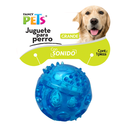 FANCY PETS - Pelota Para Perro Flexible Con Sonido Gde