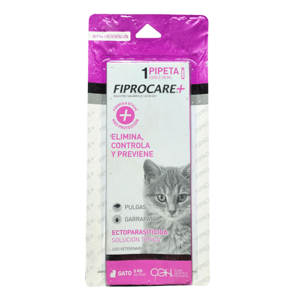 FIPROCARE - Pipeta Antipulgas Para Gato 1 Pza
