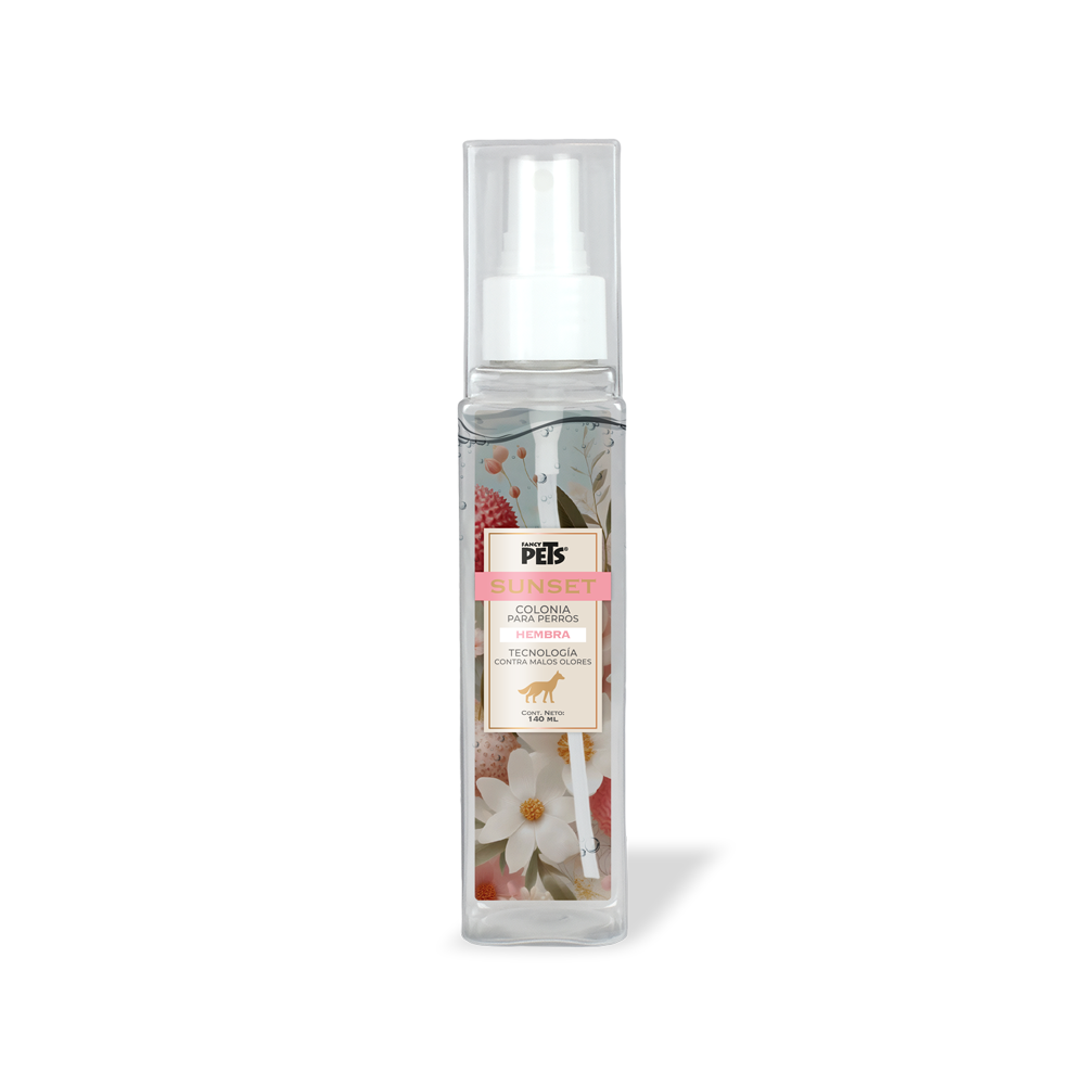 FANCY PETS - Colonia Premium P/ Perro Hembra Sunset 140 Ml Spray Estetica Chico
