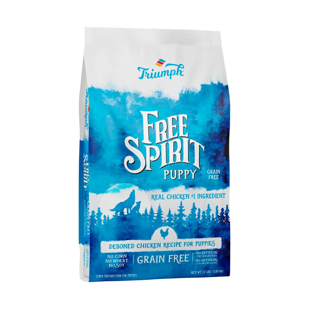FREE SPIRIT - Alimento Para Cachorro Sabor Pollo, Camote y Frutos 5.9 Kg