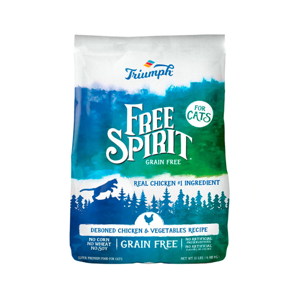 FREE SPIRIT - Alimento Para Gato Sabor Pollo y Vegetales 4.98 Kg