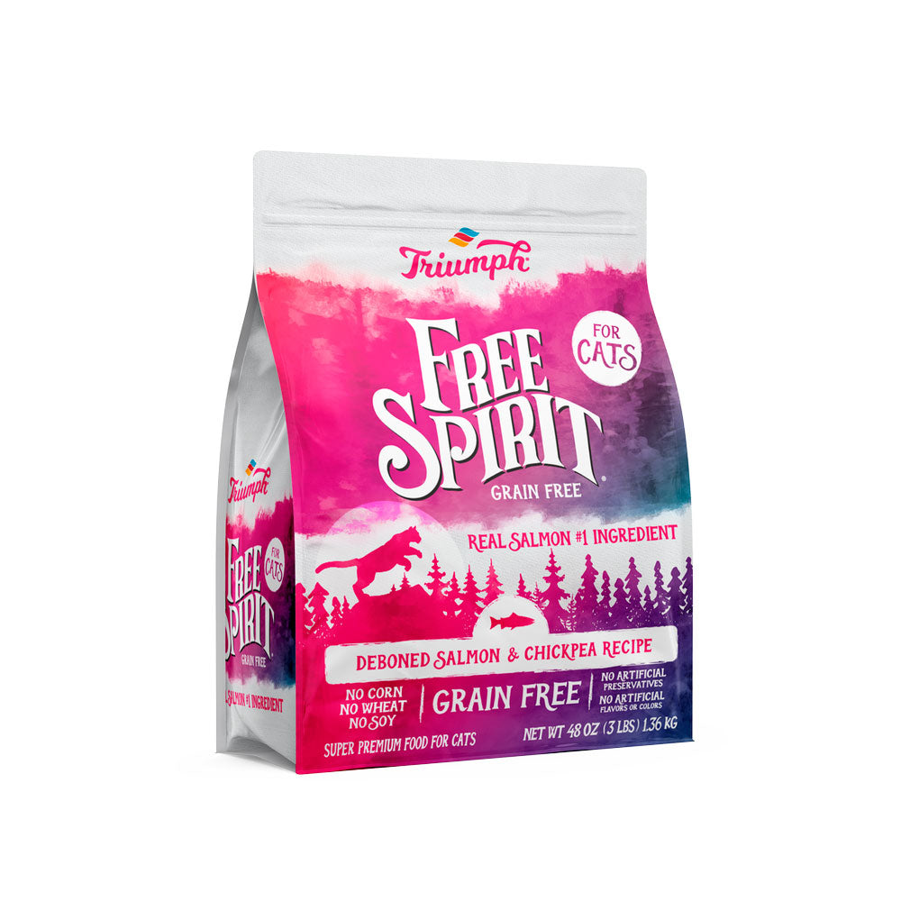 FREE SPIRIT - Alimento Para Gato Sabor Salmón y Garbanzos 1.36 Kg