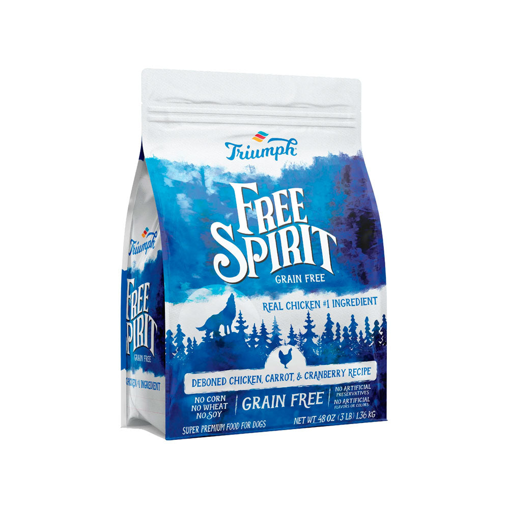 FREE SPIRIT - Alimento Para Perro Sabor Pollo, Zanahoria y Arándanos 1.36 Kg
