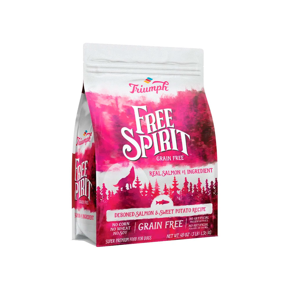 FREE SPIRIT - Alimento Para Perro Sabor Salmón y Camote 1.36 Kg