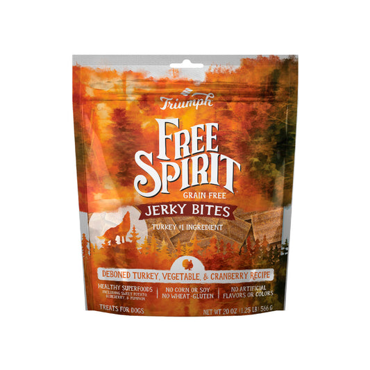 FREE SPIRIT - Premios Para Perro Sabor Pavo, Chicharos y Frutos 566 g