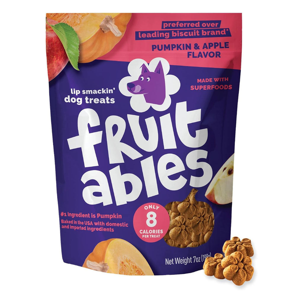 FRUITABLES - Premios Para Perro Sabor Calabaza y Manzana 198 g