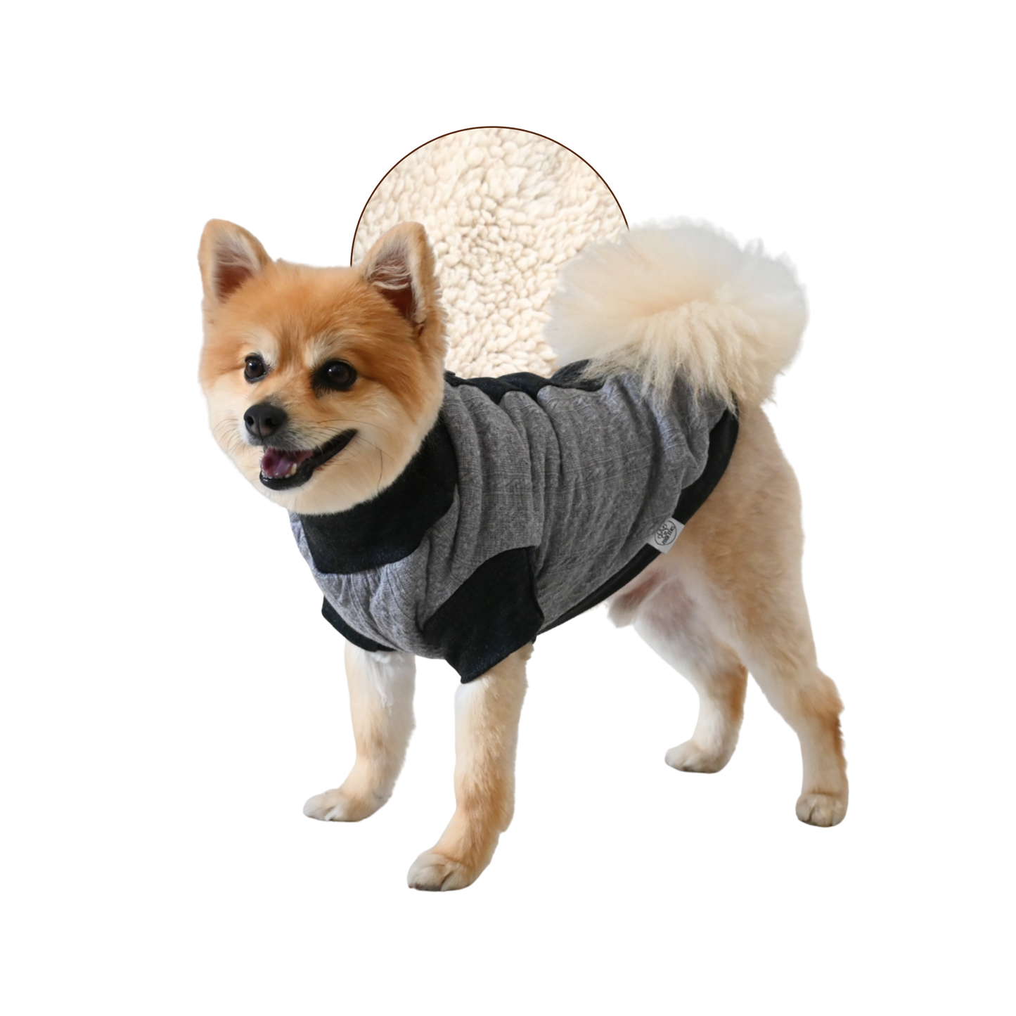 ZOOETERS - Suéter Liso Color Gris Para Perro T1