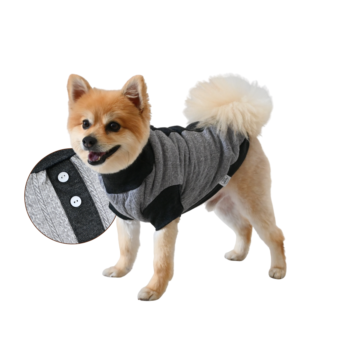 ZOOETERS - Suéter Liso Color Gris Para Perro T2