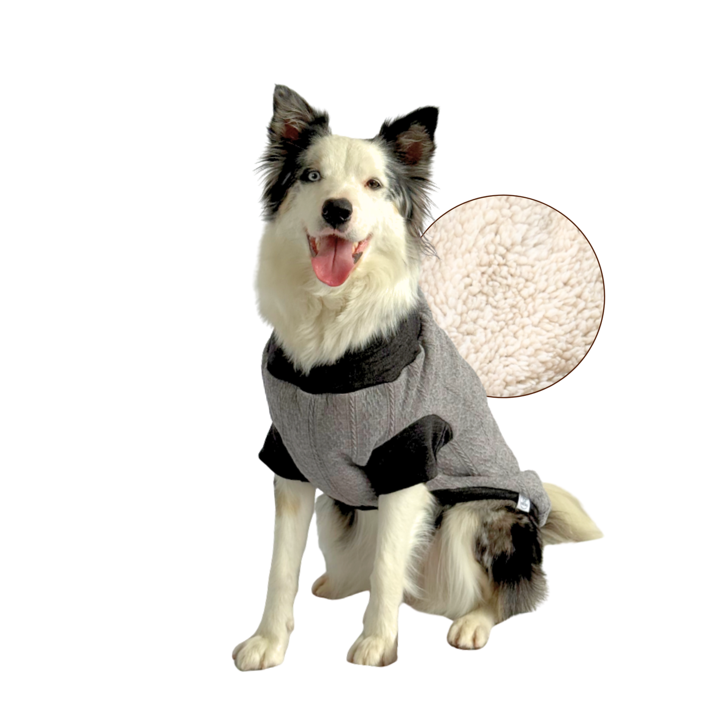 ZOOETERS - Suéter Liso Color Gris Para Perro T10