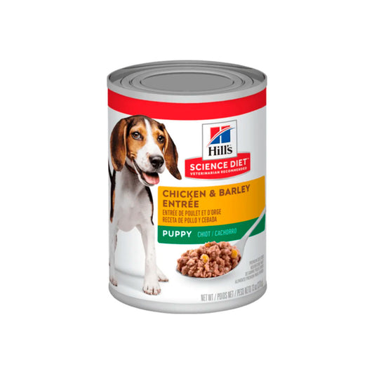 HILL'S SCIENCE DIET - Alimento Húmedo En Lata Para Cachorro Receta Pollo Y Cebada 370 g