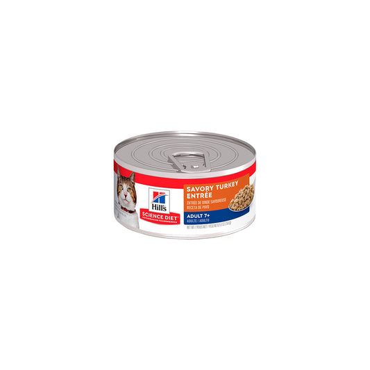 HILL'S SCIENCE DIET - Alimento Húmedo En Lata Para Gato Senior Receta Pavo 156 g