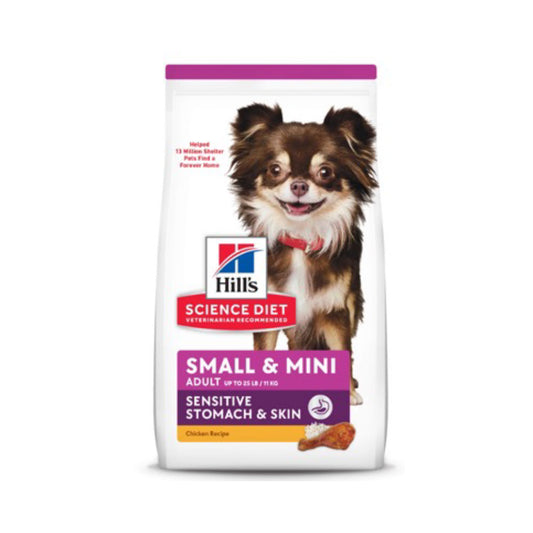HILL'S SCIENCE DIET - Alimento Seco Para Perro Mini Piel y Estomago Sensible 6.8 Kg