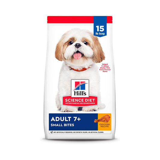 HILL'S SCIENCE DIET - Small Bites Alimento Seco Para Perro Senior 7+ Razas Pequeñas 6.8 Kg
