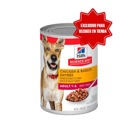 Hills_Lata_P/Perro_Adulto_Pollo_Y_Cebada_370_G_Humedo_Mantemiento