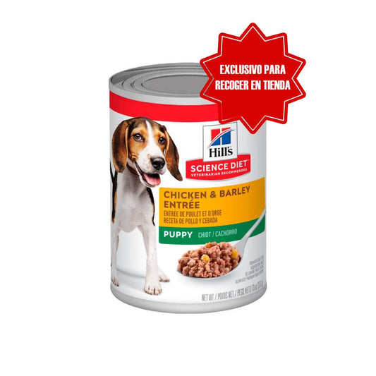 Hills_Lata_P/Cachorro_Pollo_Y_Cebada_370_G_Humedo_Mantemiento