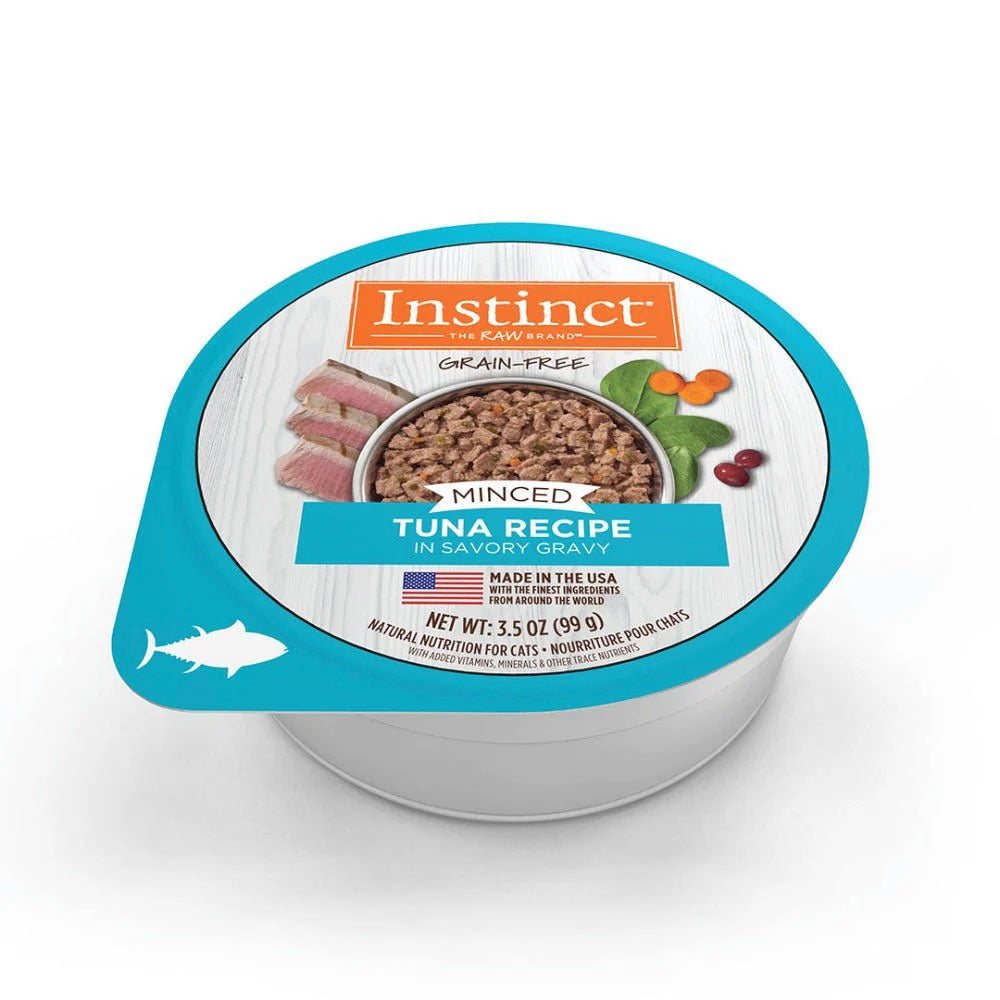 INSTINCT - Minced Cup Alimento Húmedo Para Gato Sabor Atún 99 g
