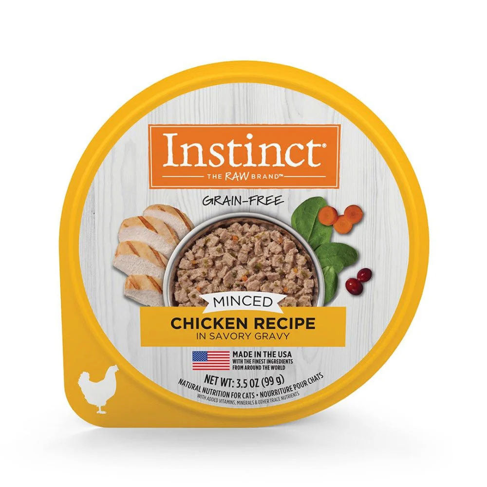 INSTINCT - Minced Cup Alimento Húmedo Para Gato Sabor Pollo 99 g