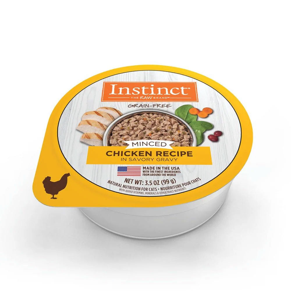 INSTINCT - Minced Cup Alimento Húmedo Para Gato Sabor Pollo 99 g