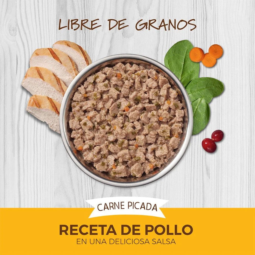 INSTINCT - Minced Cup Alimento Húmedo Para Gato Sabor Pollo 99 g