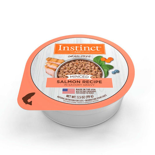 INSTINCT - Minced Cup Alimento Húmedo Para Gato Sabor Salmon 99 g