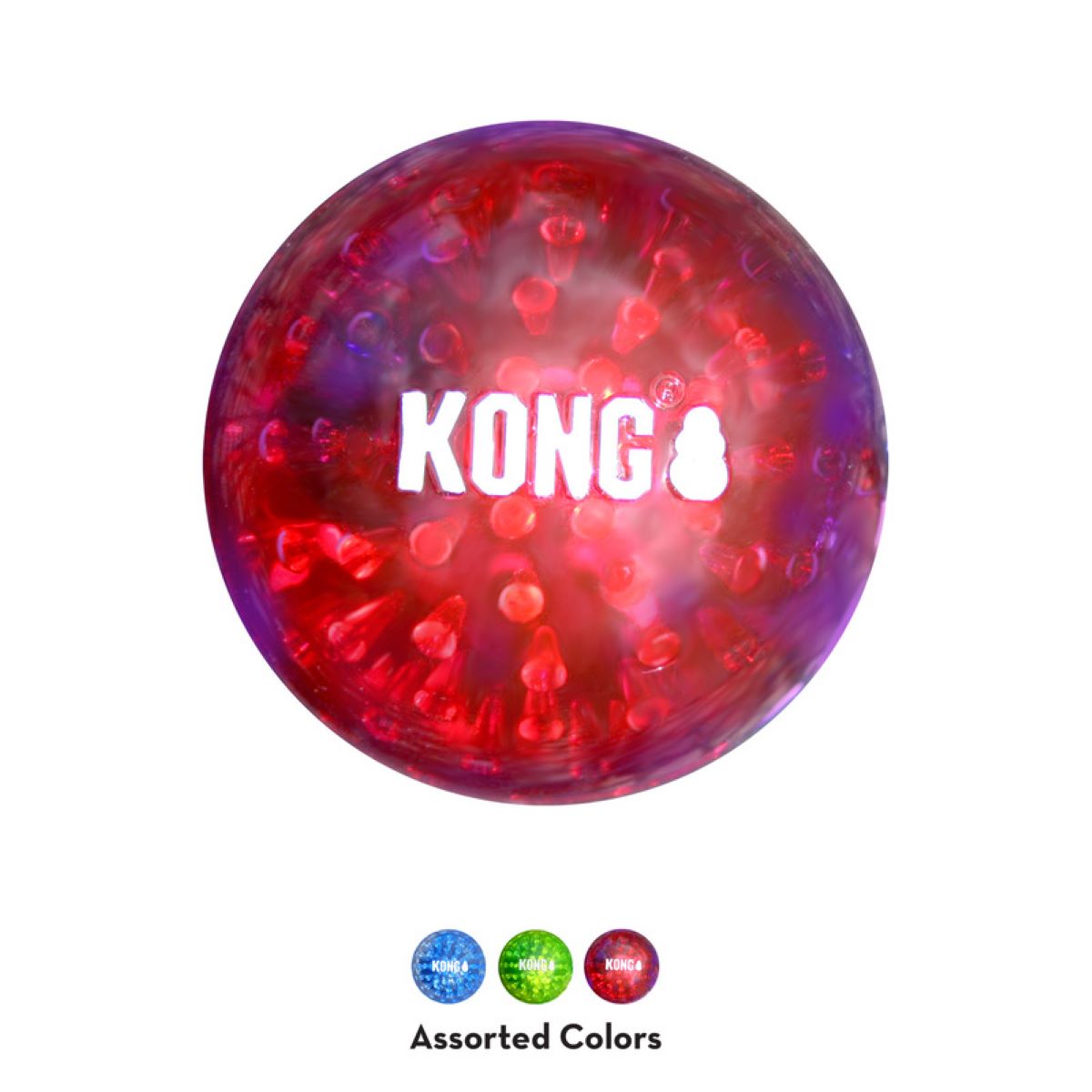 KONG - Juguete Pelotas Squeezz Geodz Para Perro 2 Pzas Gdes