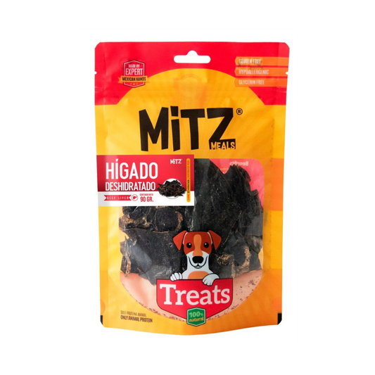 MITZ MEALS - Premios Para Perro Higado Deshidratado 60 g