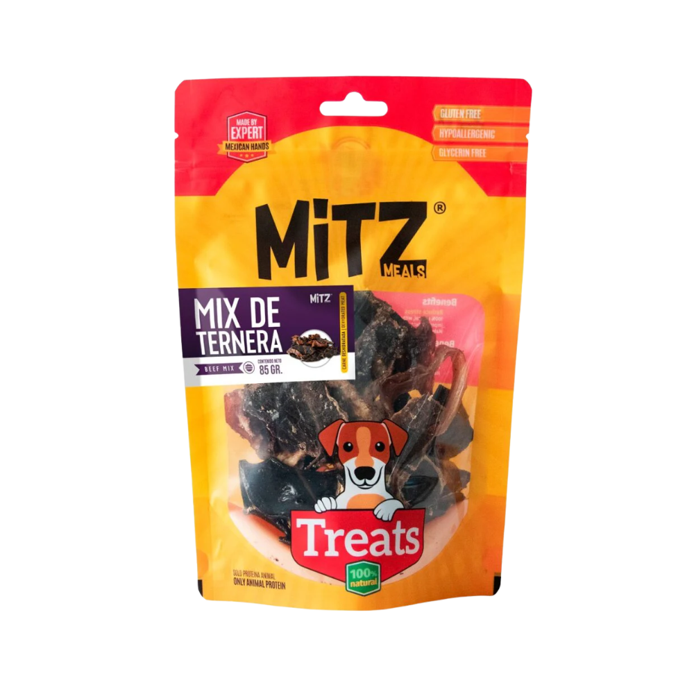 MITZ MEALS - Premios Para Perro Mix De Ternera 60 g – Maskota