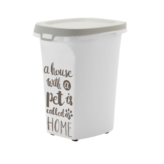MODERNA - Contenedor de Alimento Para Perro y Gato Gris 38 L / 20 Kg