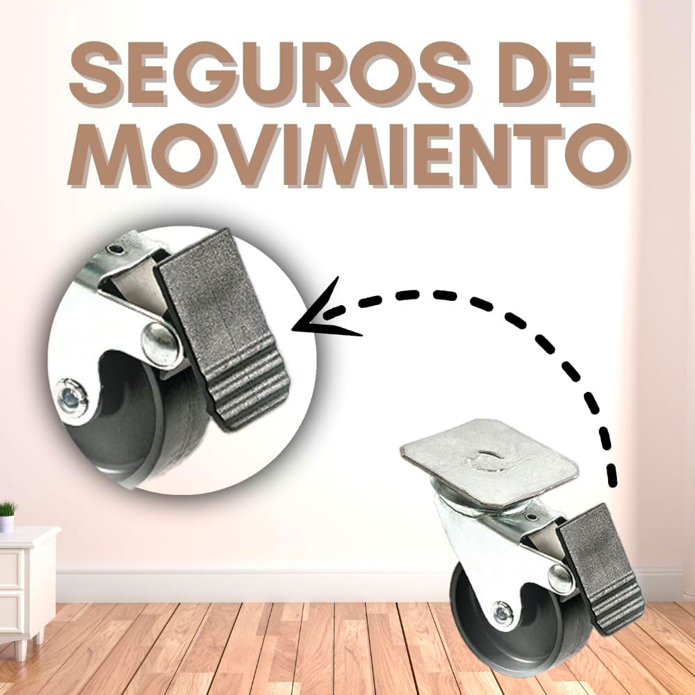 MPS - Set de Ruedas Básico Para Transportadora Skudo 4, 5, 6, 7 y 8