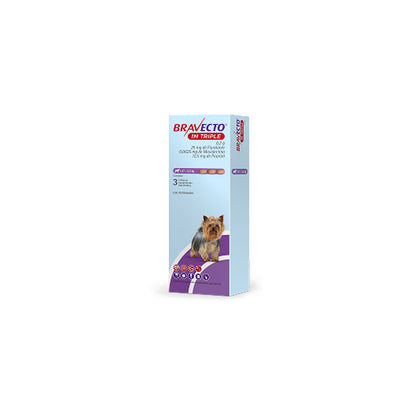 MSD BRAVECTO - Tableta Antipulgas Para Perro 1 M Triple