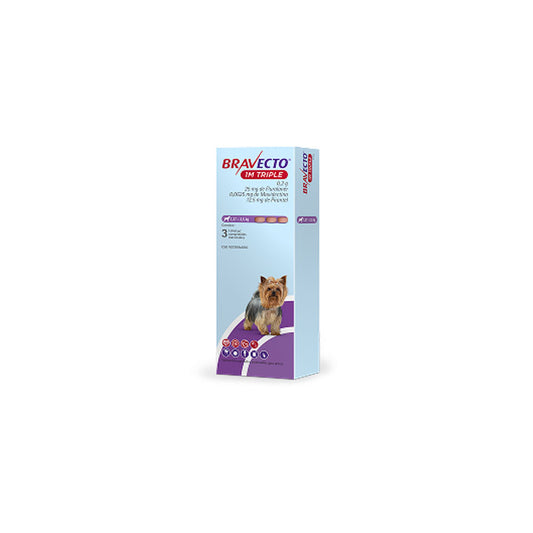 MSD BRAVECTO - Tableta Antipulgas Para Perro 1 M Triple