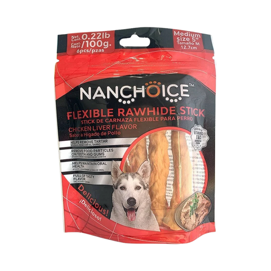 NANCHOICE - Palitos Para Perro Sabor Higado y Pollo 6 Pzas
