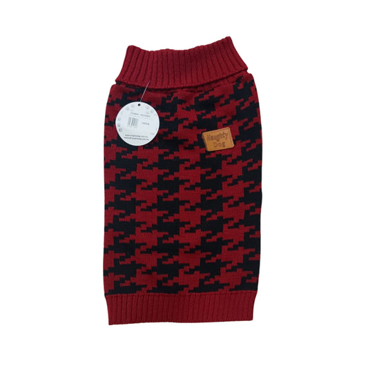 Naughty Dog Sueter Capa 23 Rojo Con Negro Md