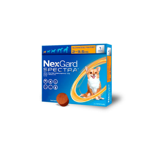 NEXGARD SPECTRA - Desparasitante Para Perro 1 Tab