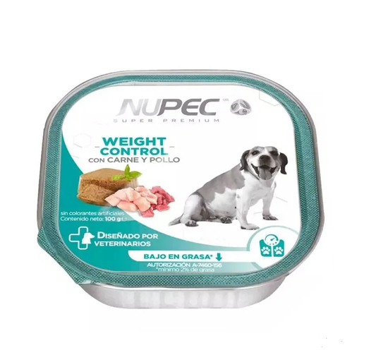 Nupec Latas P/Perro Adulto Contro De Peso 1 Pza De 100 G Humedo Mantemiento