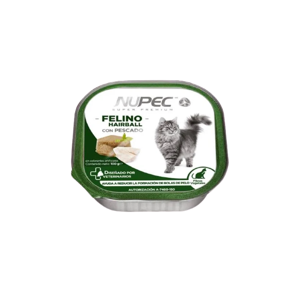 NUPEC - Alimento húmedo En Lata Para Gato Adulto Hairball 1 Pza De 100 G