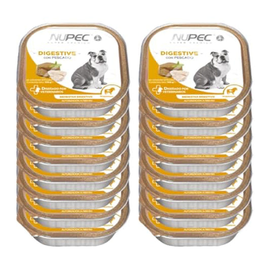 NUPEC - Pack Alimento Húmedo Digestivo En Lata Para Perro Adulto 16 Pz De 100 g