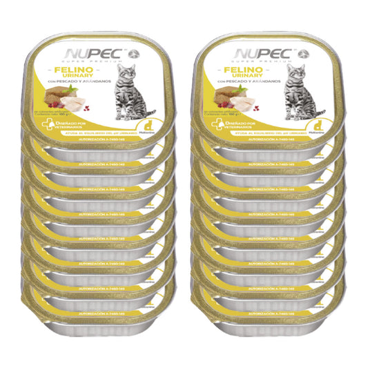 NUPEC - Pack Alimento Húmedo En Lata Para Gato Adulto Urinary 16 Pz De 100 G