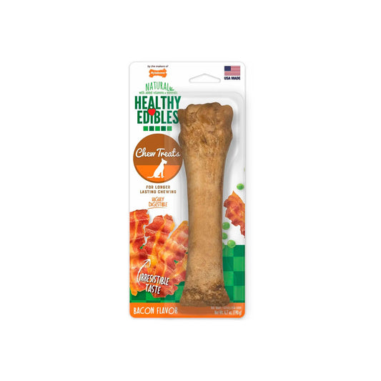 NYLABONE - Premio Healthy Edibles Para Perro Sabor Tocino EXG