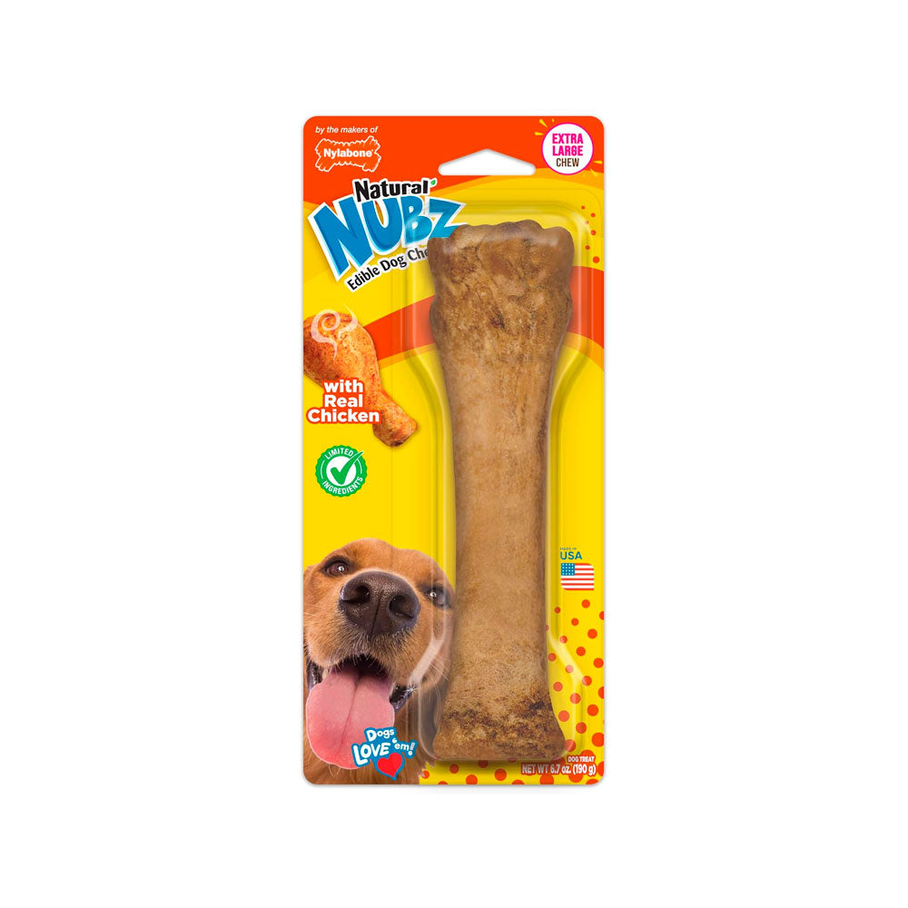 NYLABONE - Premio Nubz de Pollo Grande Para Perro