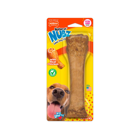 NYLABONE - Premio Nubz de Pollo Grande Para Perro