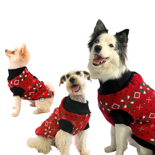 ZOOETERS - Suéter Navideño Color Rojo Para Perro T1