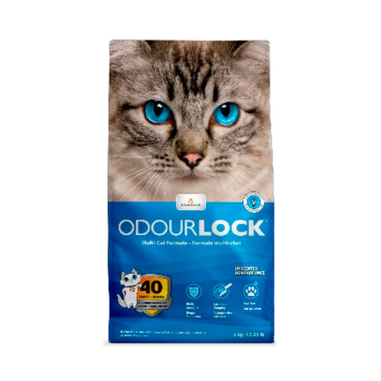 ODOUR LOCK - Arena Aglutinante de Arcilla Para Gato 6 Kg