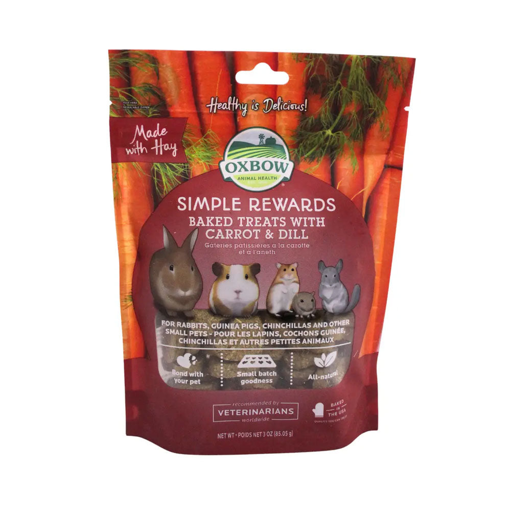 OXBOW - Premios Para Conejos Zanahoria y Eneldo 85 g